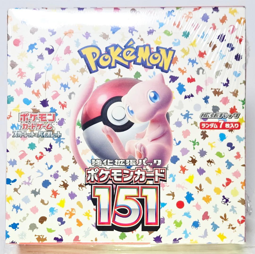ポケモンカード151 新品未開封 1BOX コレクション向け 強化拡張パック「ポケモンカード151（イチゴーイチ）」 未開封BOX 1BOX