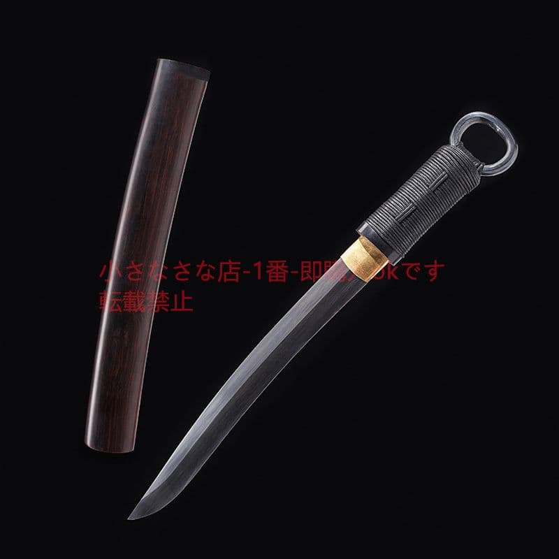 リングヘッド逆刃短刀唐横刀 古兵器 武具 刀装具 日本刀 模造