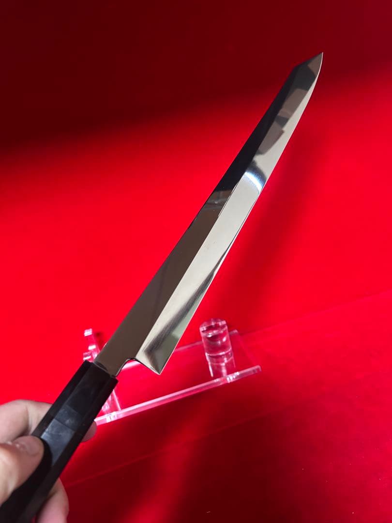 01563 包丁 剣型切付 尺 鏡面仕上げ 切味抜群 箱付 未使用品 - メルカリ
