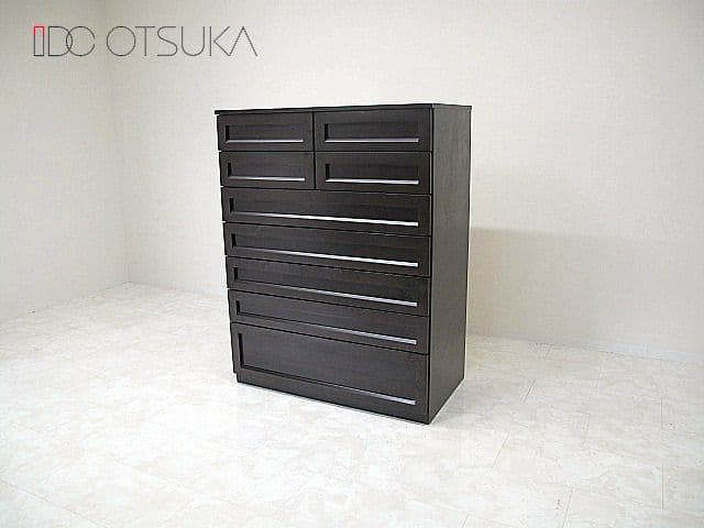 IDC大塚家具　「ヴィータ」　ブナ材ハイチェスト　　　サイドチェスト/整理タンス IDC OTSUKA(大塚家具)のVITA(ヴィータ) オーク材 3段チェストです