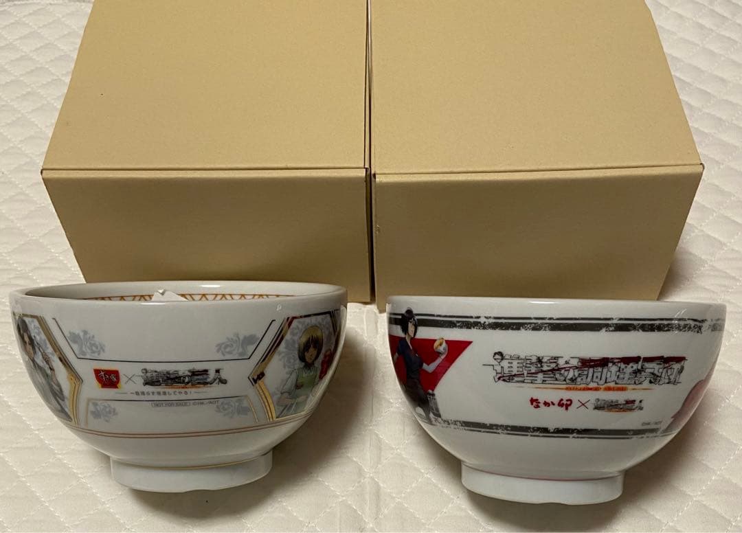 進撃の巨人 当選品 なか卯 すき家 リヴァイ キャンペーン どんぶり丼