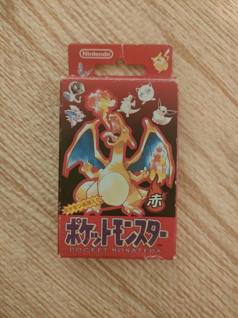 ポケモン初代　トランプ　赤　レッド 希少】ポケモントランプ レッド (主人公) 初期 赤 平成レトロ 絶版
