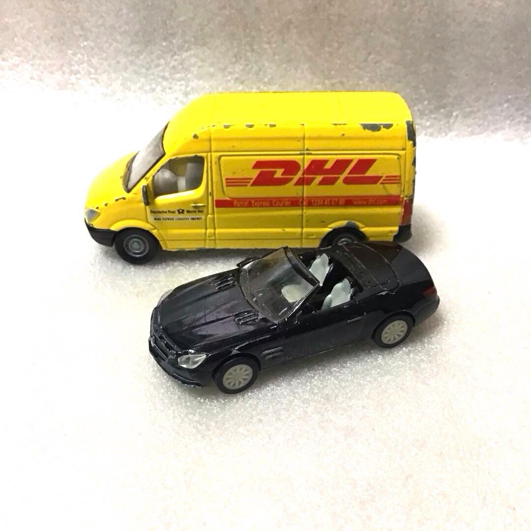 メルセデスベンツ DHL 配送車 ジク ミニカー - メルカリ
