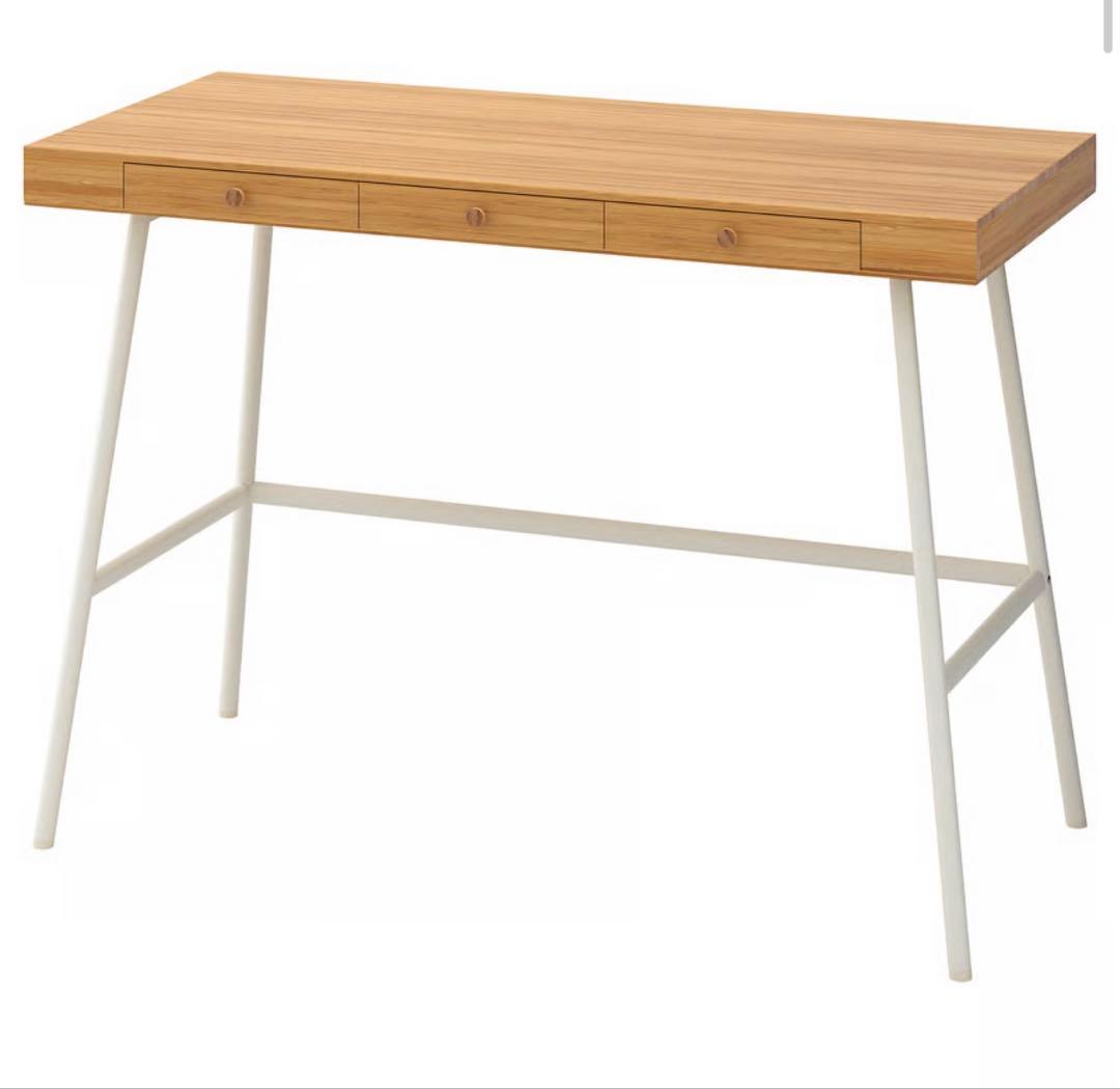 IKEA リルオーセン　デスク　木製 LILLÅSEN リルオーセン デスク, 竹, 102x49 cm - IKEA