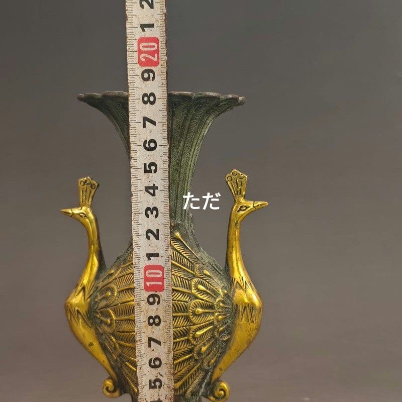銅器 孔雀尊 リビング 玄関 博古架 装飾品 現代工芸品 置物 - 工芸品