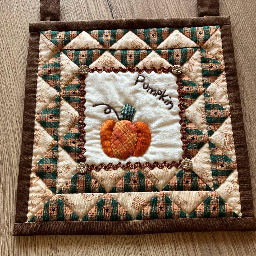 パッチワーク ハンドメイド ハローウィン カボチャ キルティング
