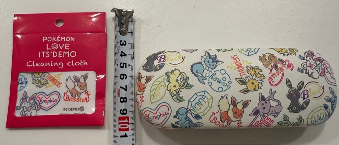 イッツデモ ポケモン ブイズ メガネケース メガネ拭き 2点セット
