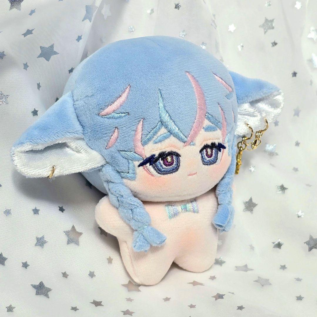 自作 無属性 ぬいぐるみ 三つ編み付きぺた耳くん 10cm - メルカリ