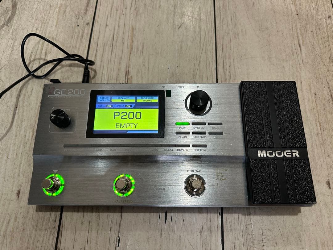 【数回利用】MOOER GE200 ギターエフェクター Mooer GE200 Pro Li