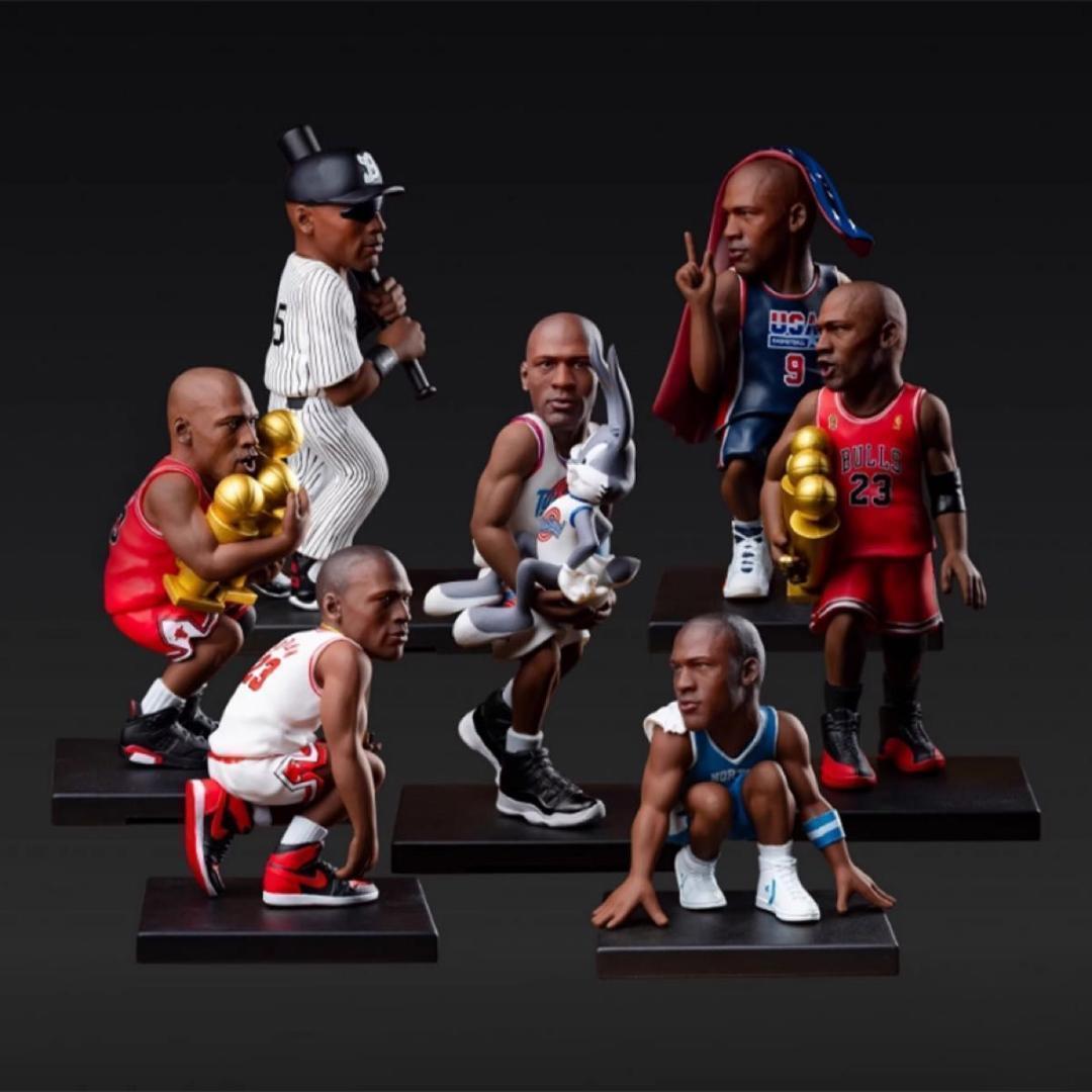 マイケル・ジョーダン７体セット　NBA　バスケットボール　バスケの神様 バスケットボールの神様！「マイケル・ジョーダン」のアクション