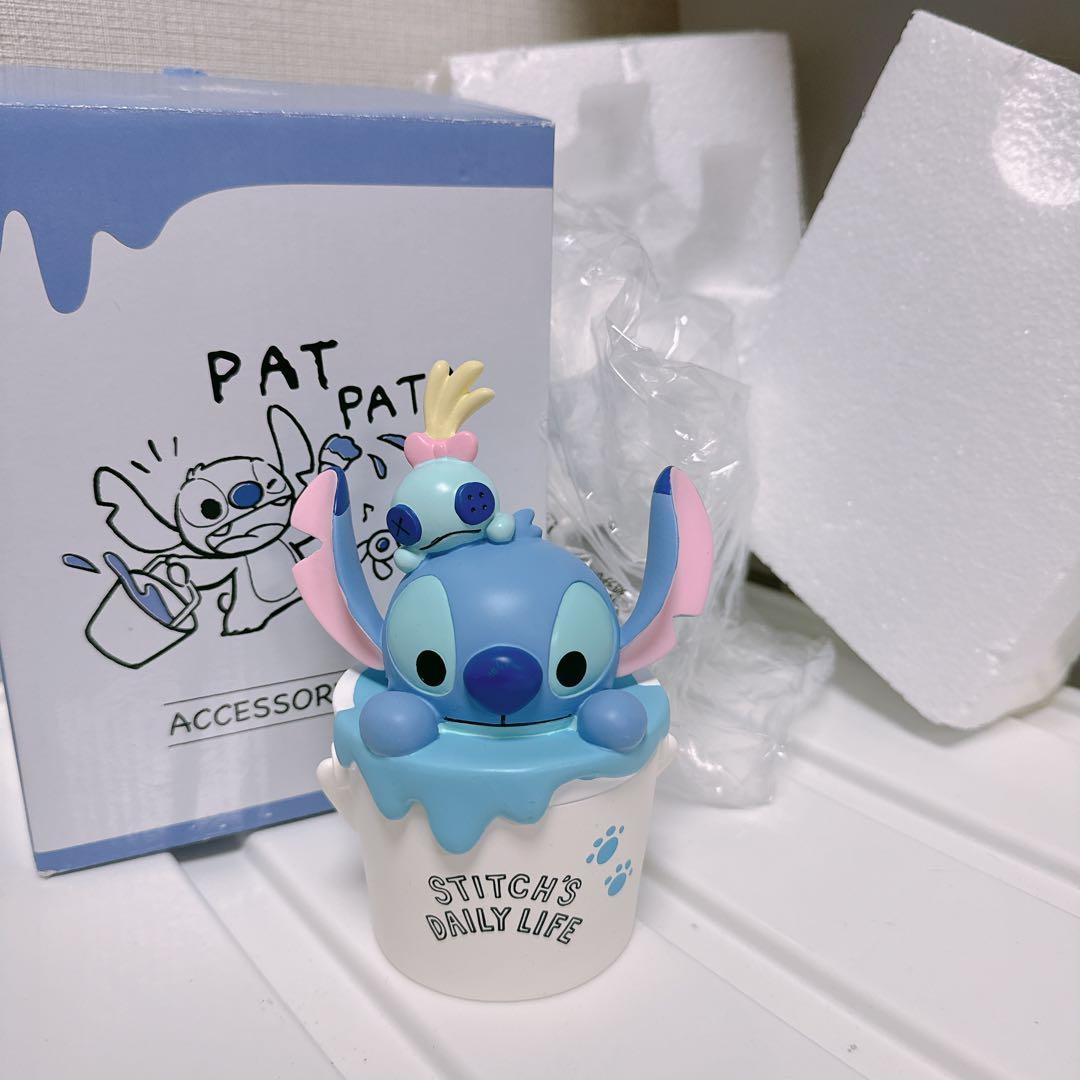 ディズニー スティッチ スクランプ 小物入れ アクセサリーケース 置物