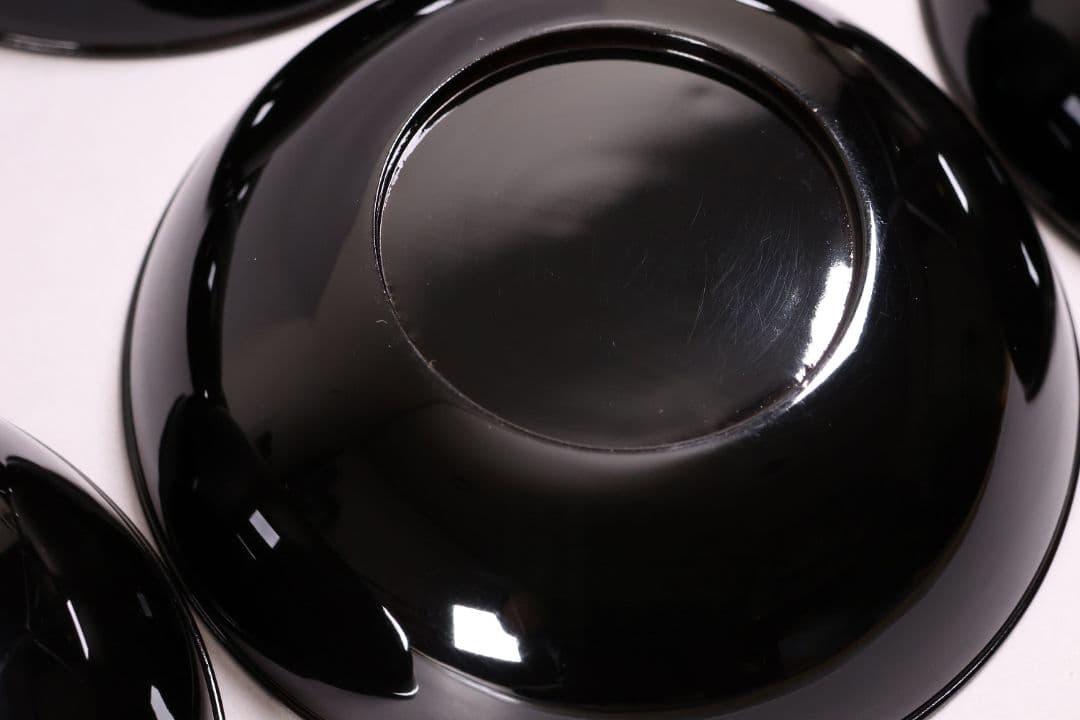 MA723】木製漆器 長寛写 金蒔絵 黒塗木皿 二十客 吉祥鶴 菓子皿 小皿