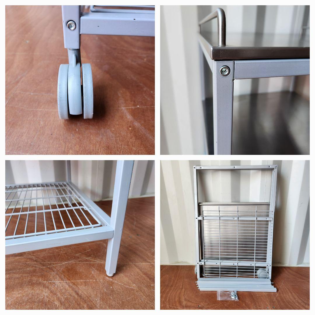 希少 廃盤モデル IKEA UDDEN ステンレスワゴン キッチンワゴン 作業台