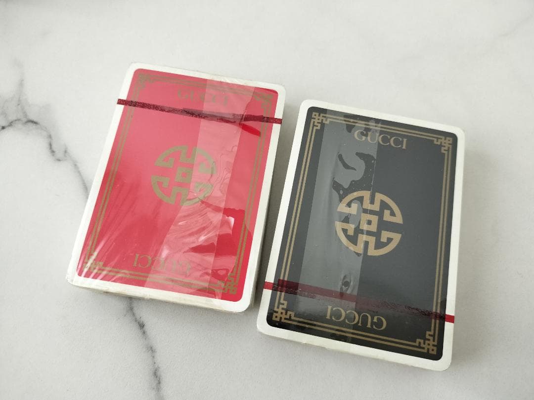 プ*ん様 【未開封】GUCCI トランプ2個 ボックス付き オールドグッチ