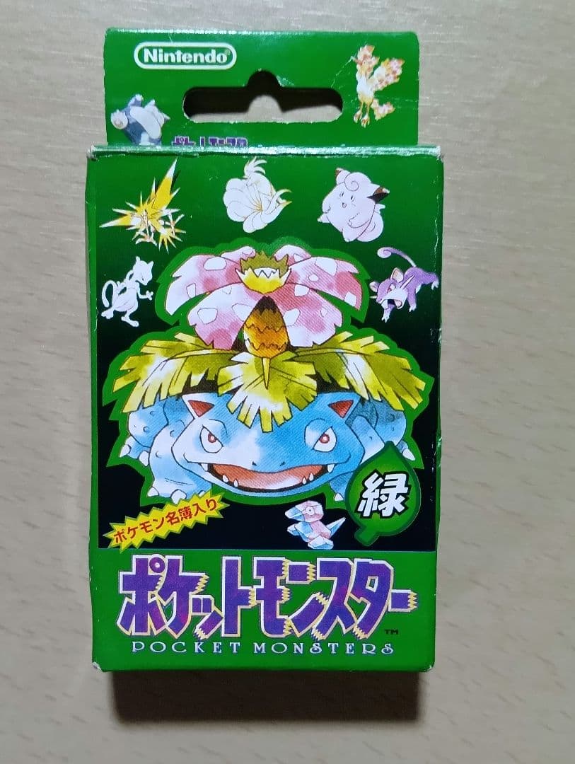 ポケモン トランプ 緑 初代 美品 (札54枚 ポケモン名簿入り 説明付) ポケモン トランプ 緑 初代 美品 (札54枚 ポケモン名簿入り 説明付