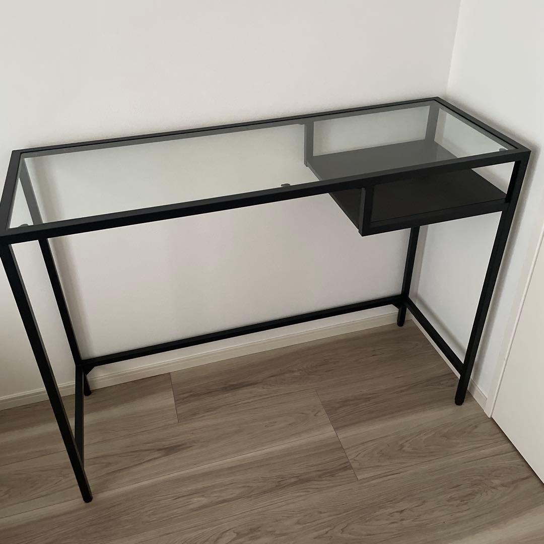 23区内直接引取限定 IKEA ガラステーブル VITTSJÖ ヴィットショー