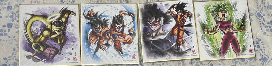 ドラゴンボール 色紙アート レア金箔 悟空 悟飯 おまけ4枚 - メルカリ