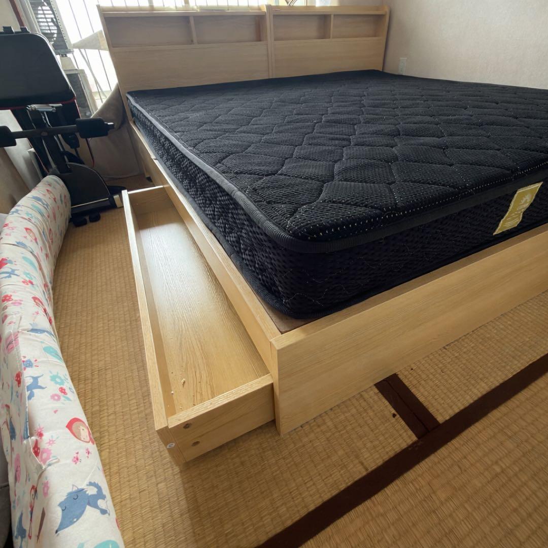 大阪市内送金無料)Gokumin スプリングマットレス シングル ブラック
