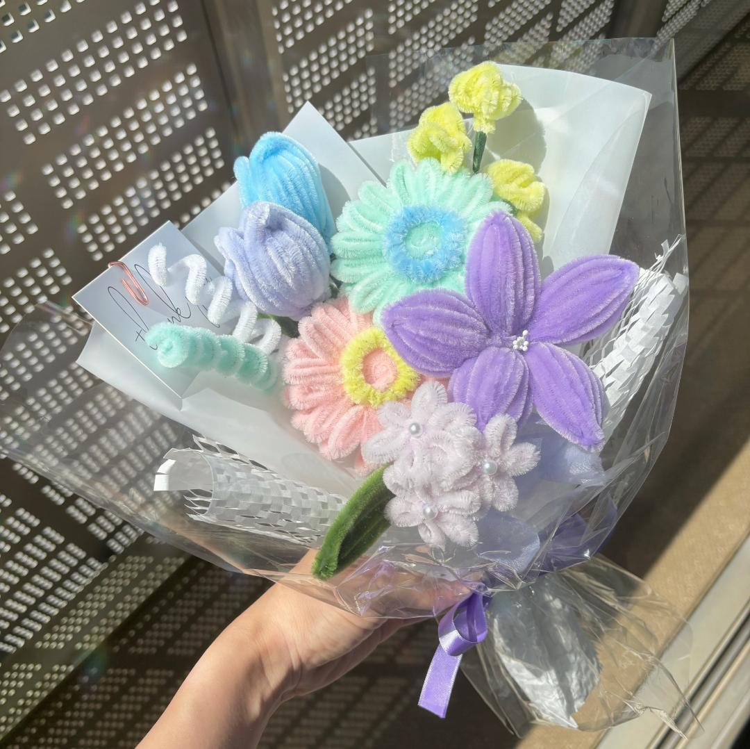 モールフラワー チャイラテ shop 枯れないお花 パステルカラー 韓国