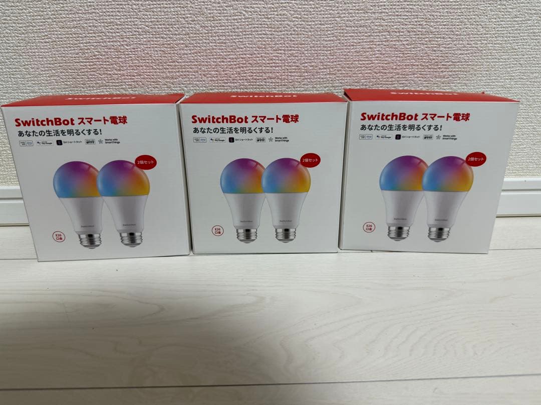 SwitchBot スマート電球 2個x3セット　E26口金 SwitchBot（スイッチボット） SwitchBot LED電球2個セット スマート