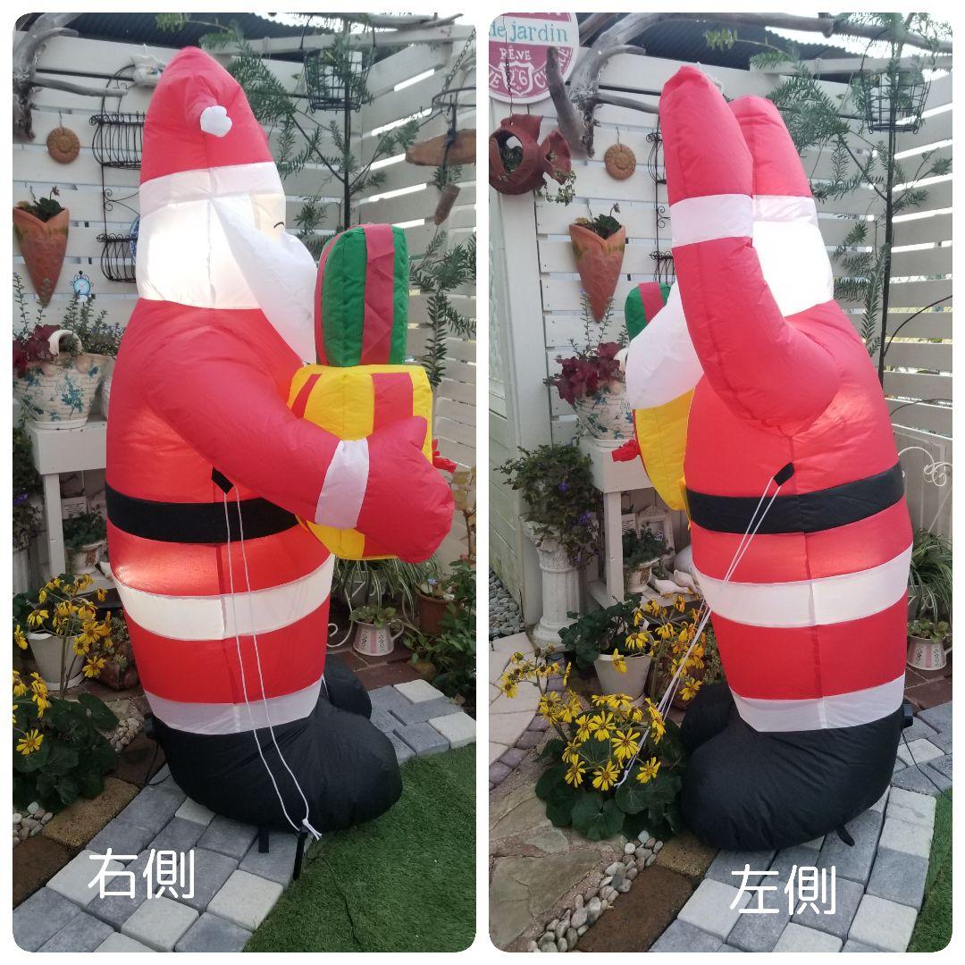 全長155×幅95×横60cm・LEDイルミネーションサンタさん・収納可能໒꒱