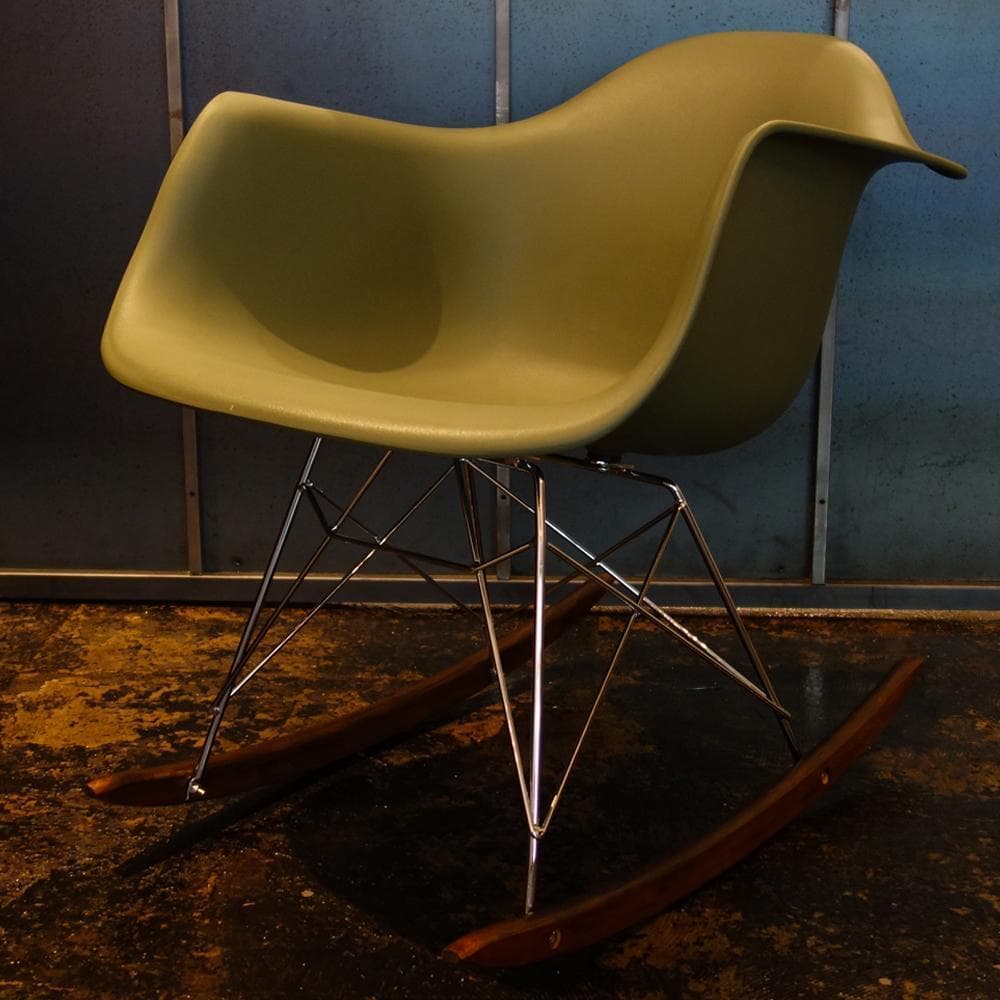 イームズ RAR シェルチェアー イス 椅子 Eames 家具 アボカド/BR Eames イームズチェア RAR シェルアームチェア ロッカーベース
