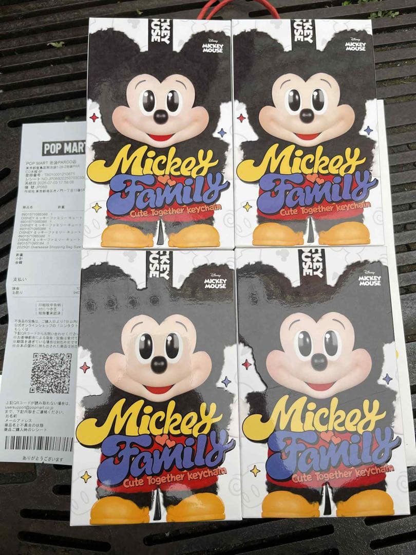 DISNEY ミッキーファミリー キュート トゥギャザー シリーズ 4個セット