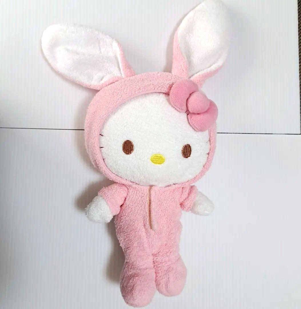 キティちゃんぬいぐるみ うさぎ着ぐるみ ハローキティレア サンリオ