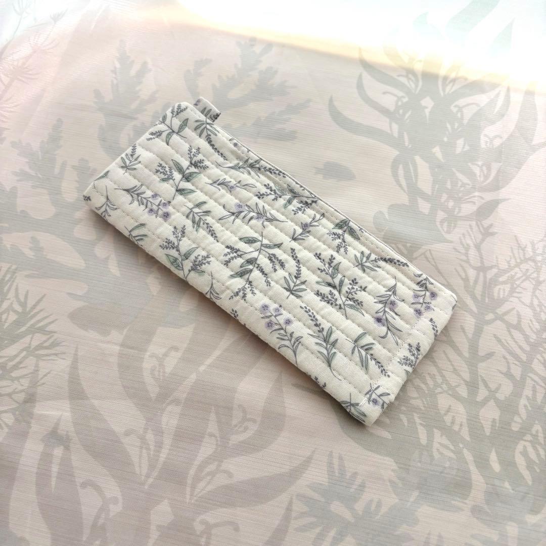 メガネケース/ペンケース ハンドメイド 〈リバティ風花柄〉ヌビ62