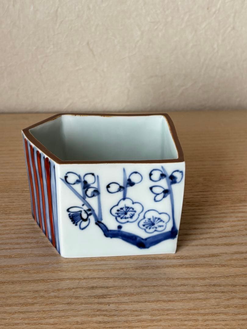 京都の陶芸家、竹中浩さんの色繪梅竹文向付6客 桐箱入 - メルカリ