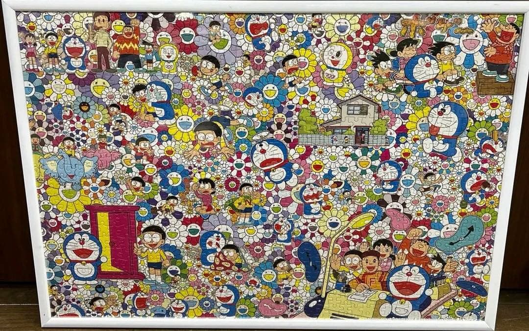 ドラえもん ジグソーパズル フレーム付き 村上隆 - メルカリ