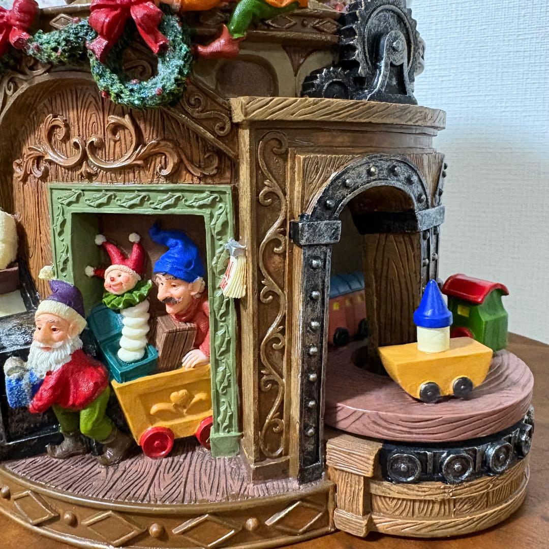 中古 KIRKLAND オルゴール サンタクロース スノードーム クリスマス