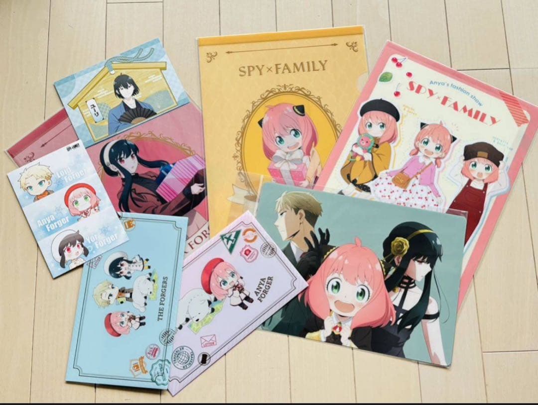 SPY×FAMILY スパイファミリー 8点セット（クリアファイル、下敷き等