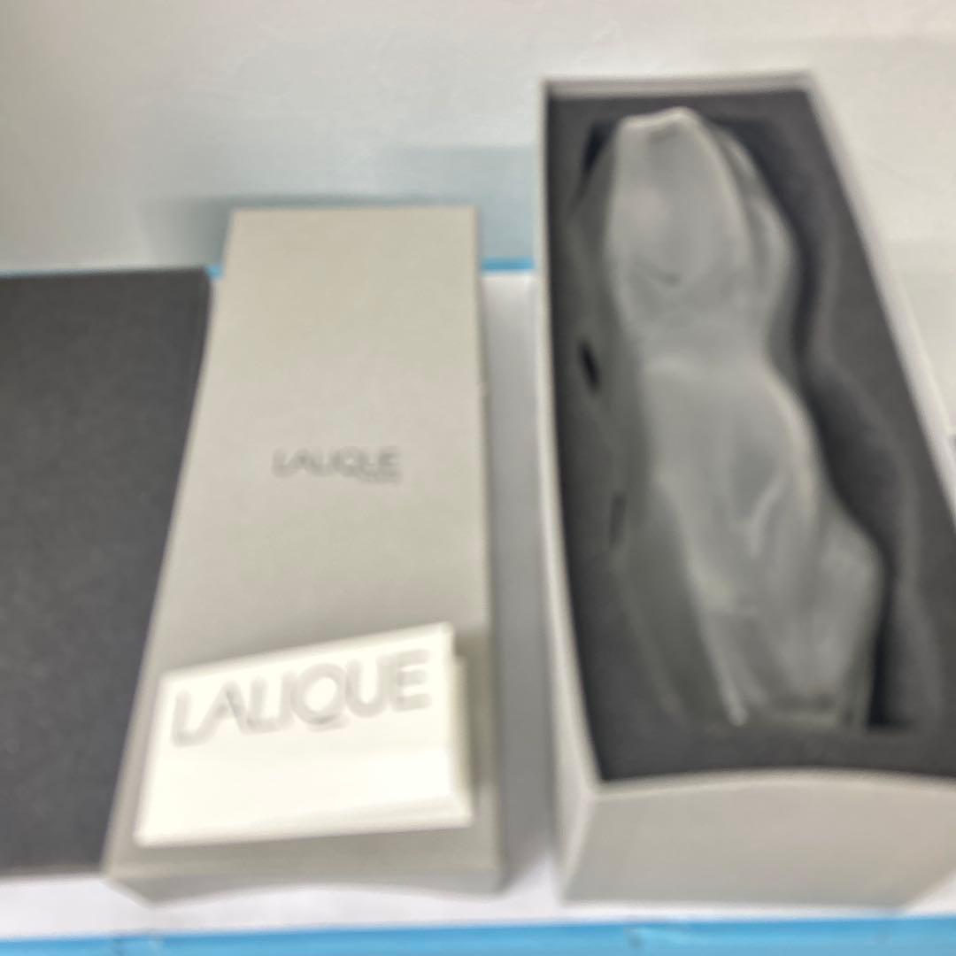 LALIQUE 透明 ガラス 花瓶 高さ約25cm - メルカリ