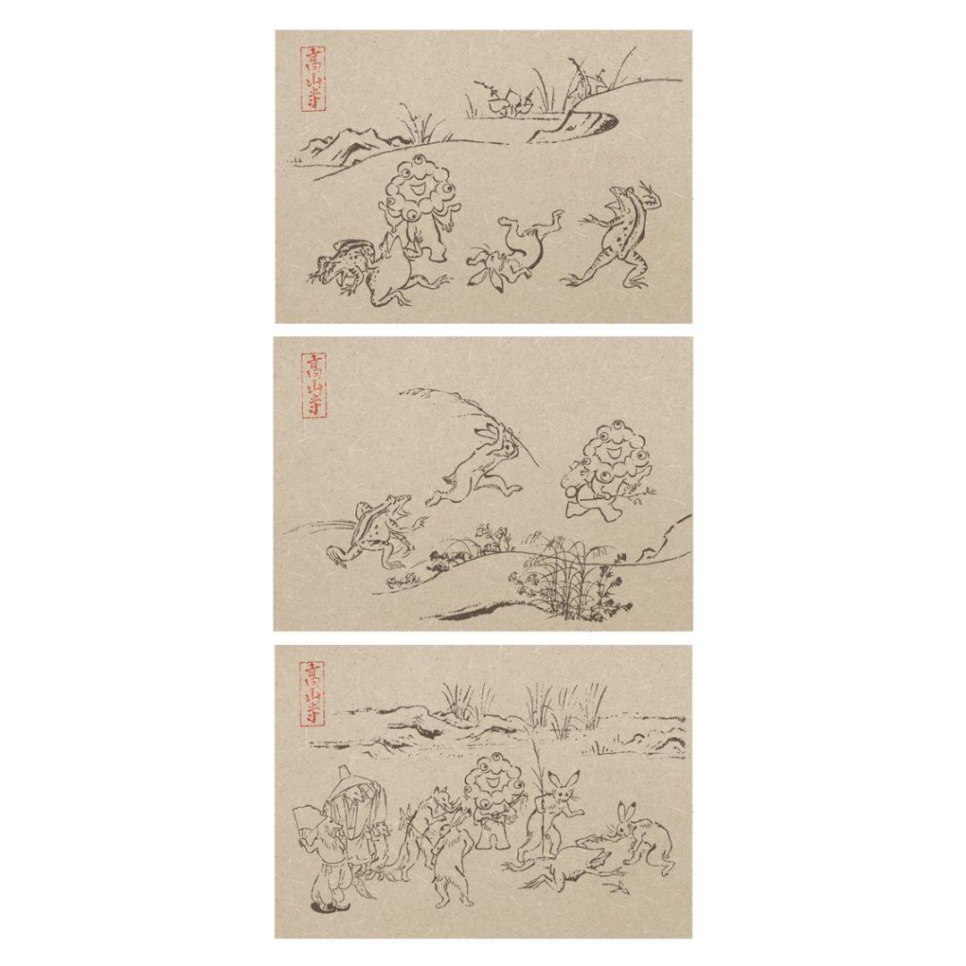 万博 ミャクミャク 鳥獣戯画 ポストカード3枚セット 高山寺 - メルカリ