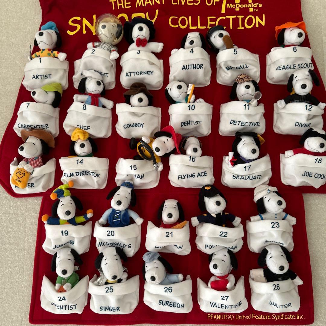 snoopy マクドナルド 2001年 スヌーピーハッピーセットコレクション