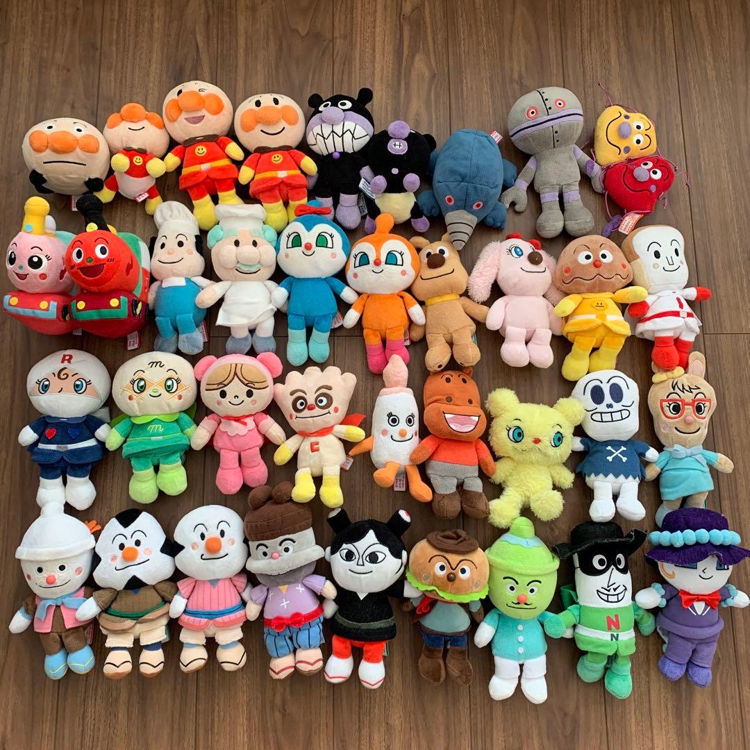 まとめ売り】アンパンマン ぬいぐるみ ぷりちぃビーンズ37体セット