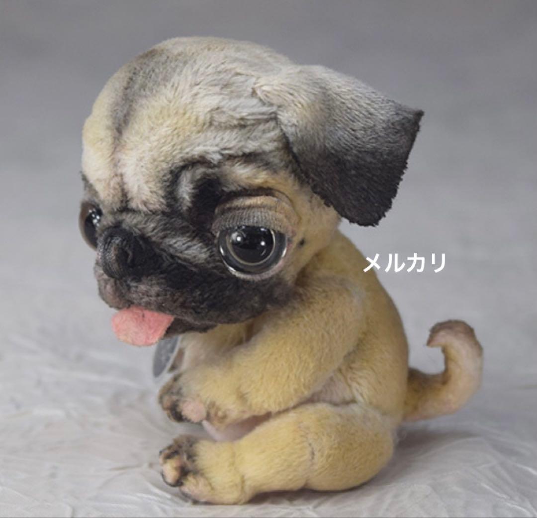 ぬいぐるみ❤テディベア 作家 アートドール 犬 パグ アーティストベア