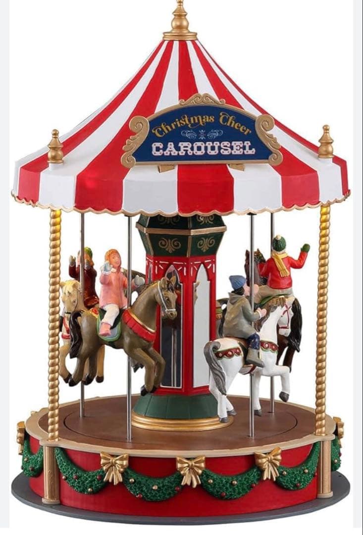 オルゴール Lemax Christmas Cheer Carousel 61G-J+KLgAL._AC_UF894,