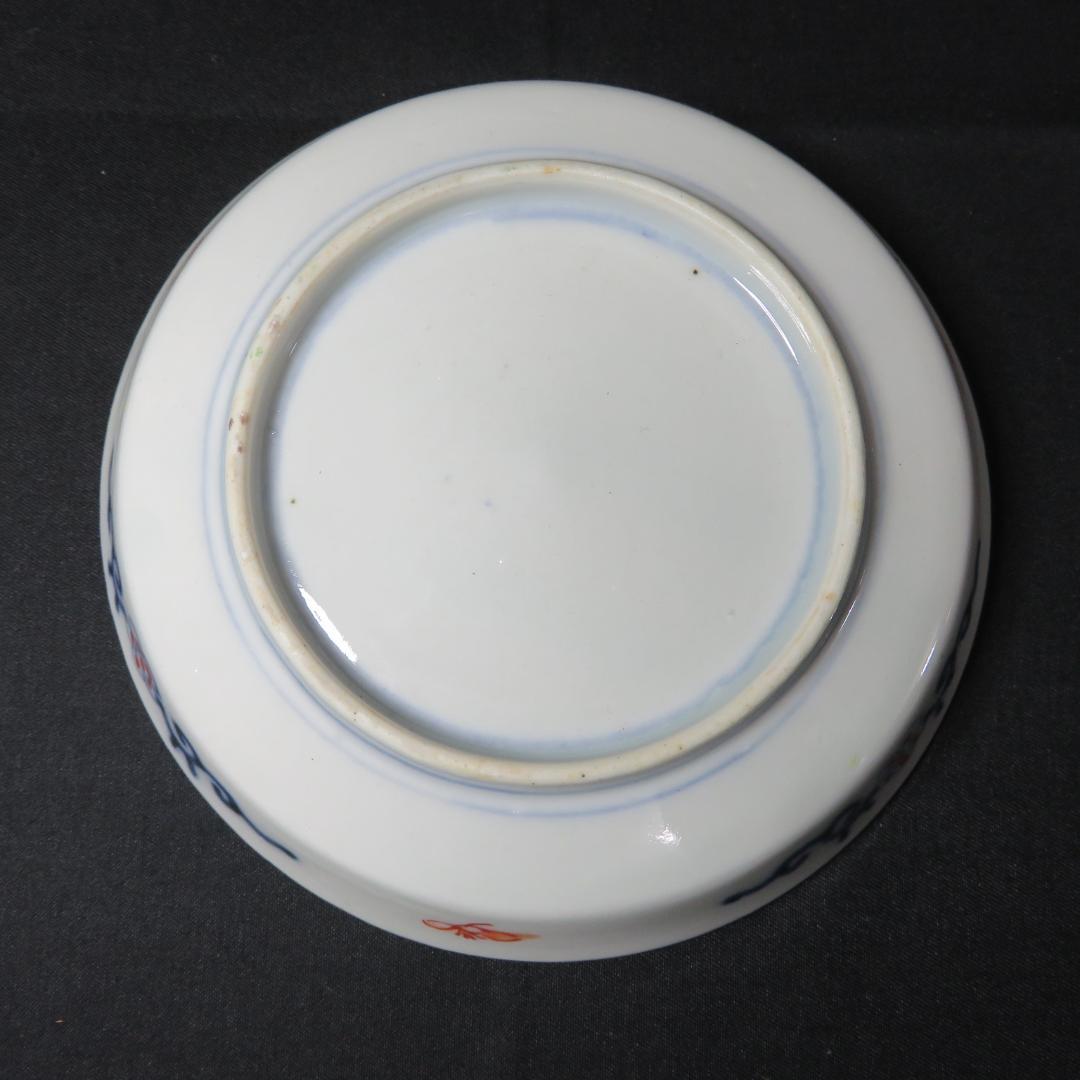 小皿 手塩皿 豆皿 色絵付け 染付 古伊万里 梅と鶴 2枚 明治 - メルカリ
