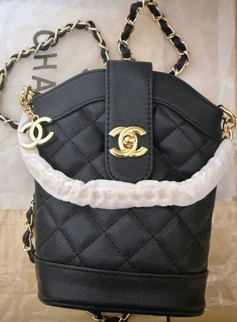 CHANEL ブラック キルティング ミニバッグ ノベルティ - メルカリ