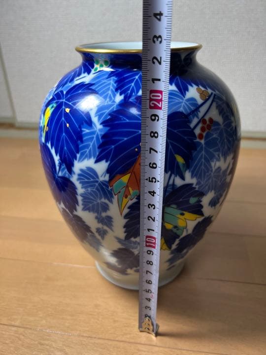 684 香蘭社 宮内庁御用達 蔦 花瓶 花生 金彩 - メルカリ
