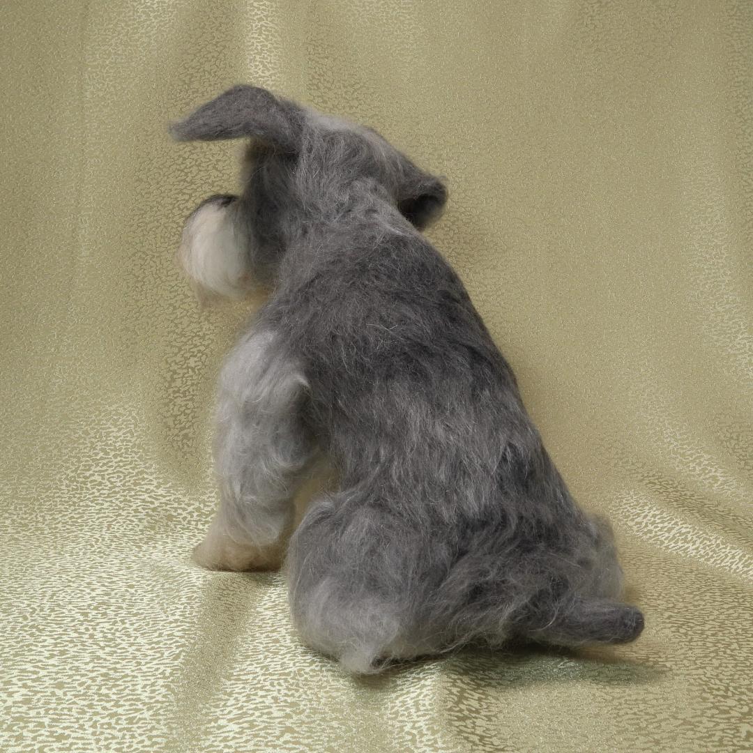 羊毛フェルト ちょりん様確認用 シュナウザー ハンドメイド 犬