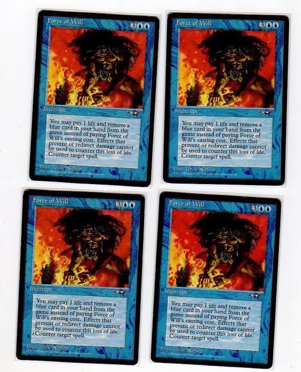 MTG 意志の力 Force of Will 英語 4枚セット ALL