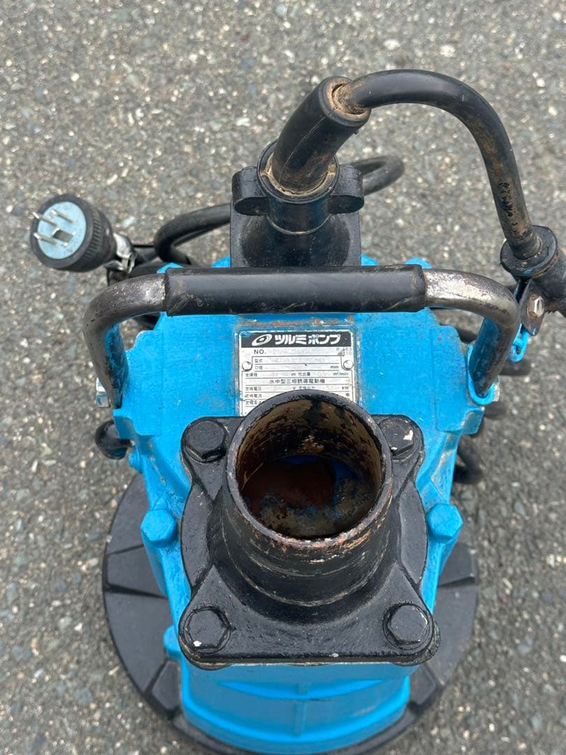 4.ツルミポンプKTVE3-37 60HZ 口径80mm三相200V 3.7KW