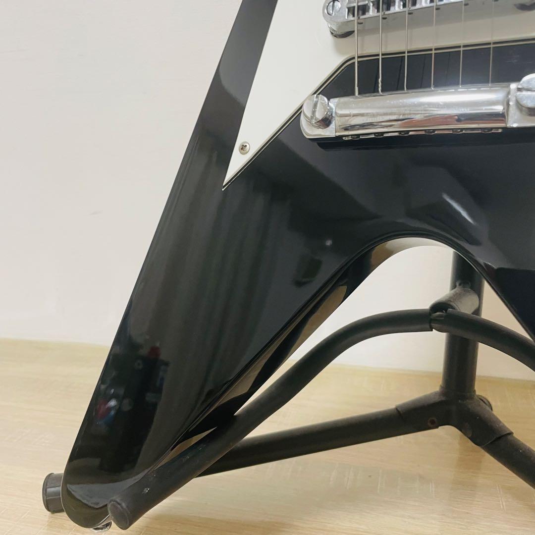 グラスルーツ GR-FV-32 スピーカー内蔵 エレキギターフライングV 希少