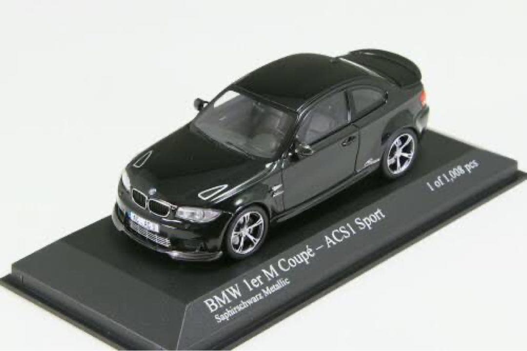 MINICHAMPS BMW ACS1 Mクーペ 2011 ブラック　1/43 BMW 1er 1 Series M Coupe ACS1 Sport AC Schnitzer 1:43 410020041