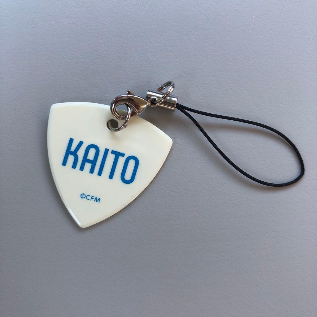 ボーカロイド KAITO ピック ストラップ 初音ミク ピック型オーロラアクリルキーホルダー バンドver. KAITO