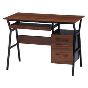 パソコンデスク ワークデスク 約幅100×奥行54×高さ72cm ブラウン 楽天市場】ワークデスク 幅100cm 高さ72cm シンプル （ 奥行60cm
