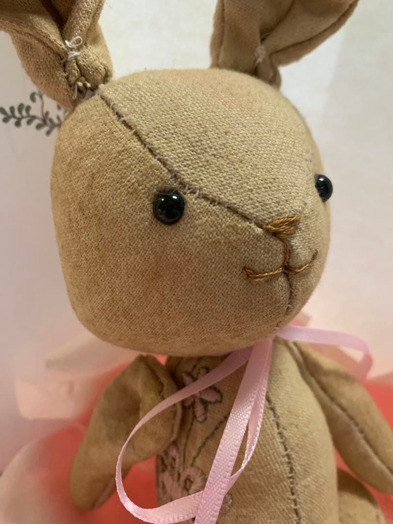 アートドール✴︎milkypop✴︎ハンドメイド、素朴なうさぎChan
